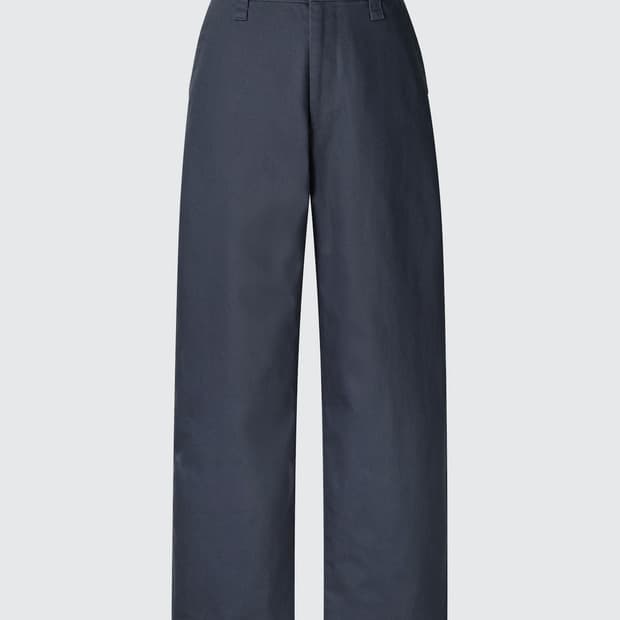유니클로 uniqlo 와이드 핏 치노팬츠 네이비