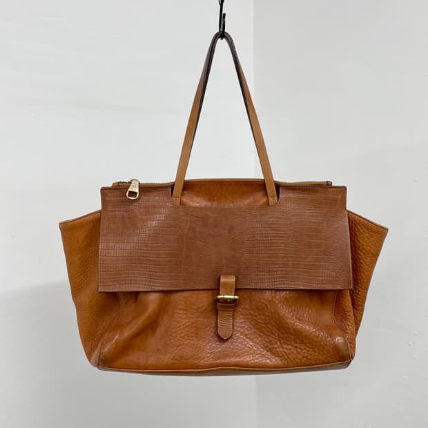 마시모두띠 리얼레더 버클 숄더백