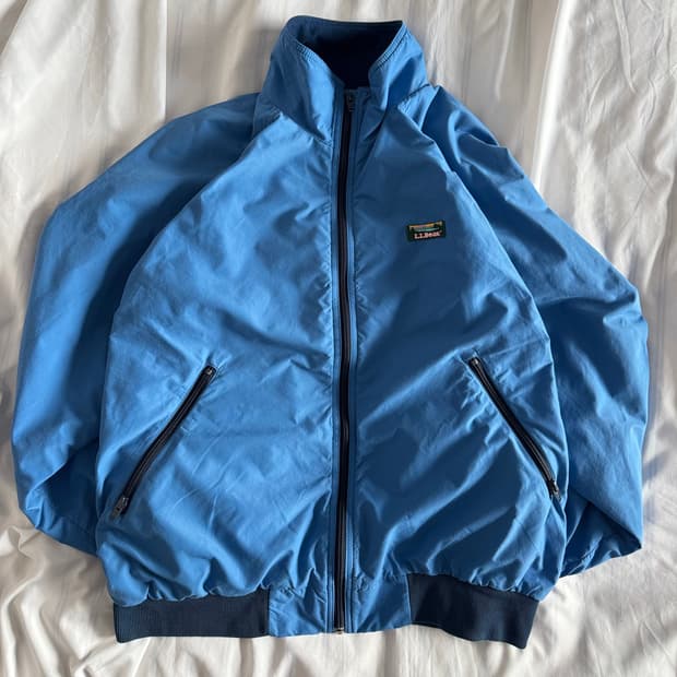 [L] 90s 엘엘빈 ll bean 집업 해링턴 자켓 블루