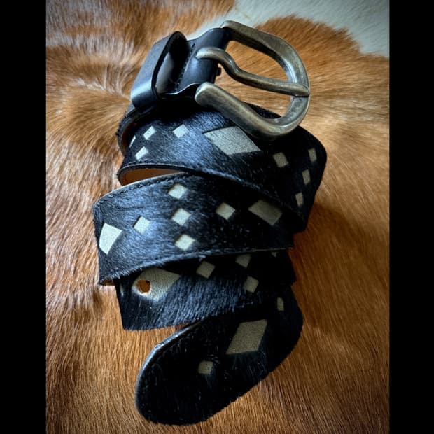 weastern hand made Italy Joop! 송치 레더 벨트
