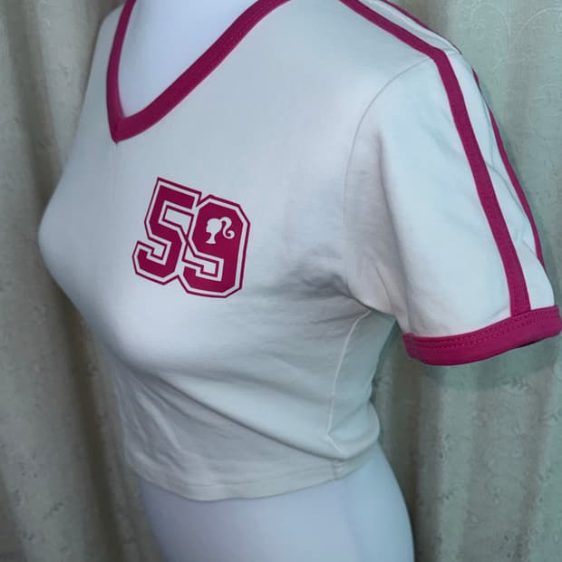 Hdex X barbie Short-Sleeve Crop Top