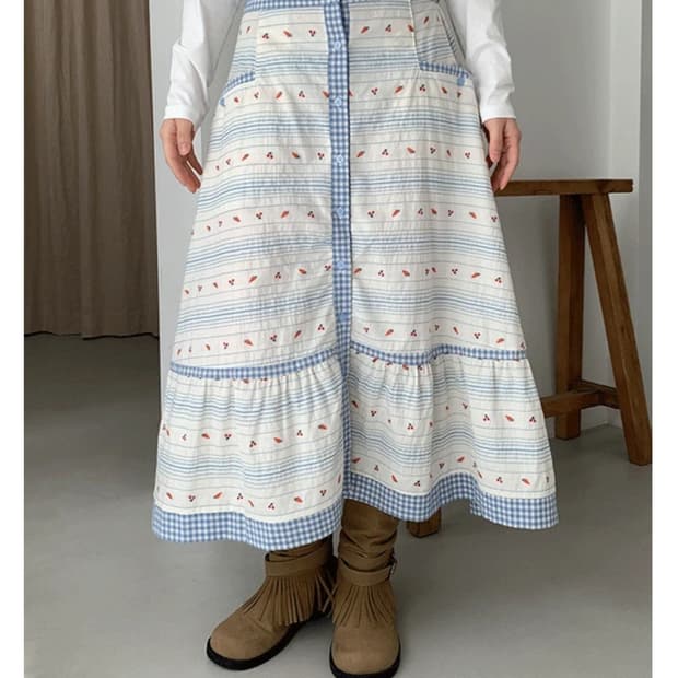 빈티지st 히피 모리걸 스커트 재즈더오더