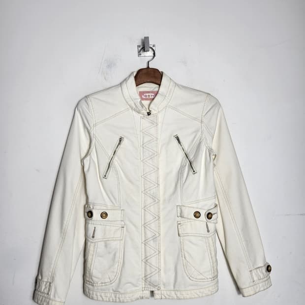 리바이스 빈티지 화이트 코튼 자켓