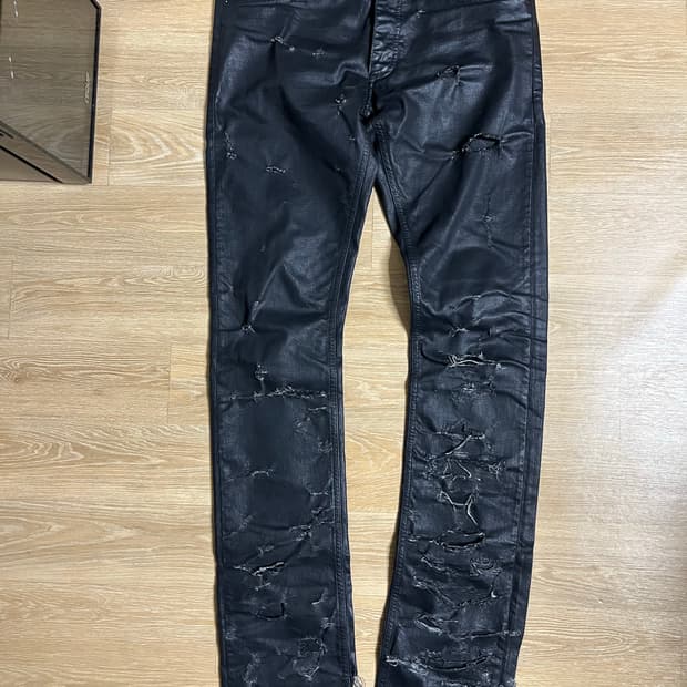 [31] 디올옴므 04ss strip 디스트로이드 왁스 코팅진