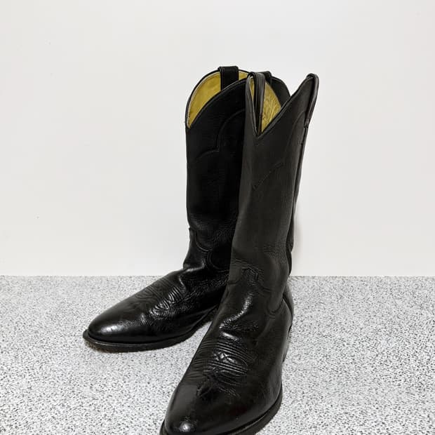 80s 빈티지 저스틴 7333 웨스턴 부츠 Made in USA