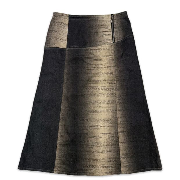 빈티지 JIZZO 레터링 롱 스커트