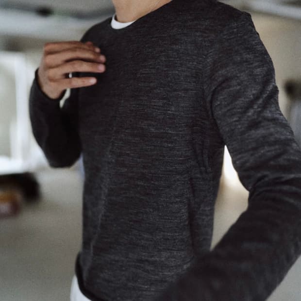 모노 프리베 Textured Wool Long Sleeve 