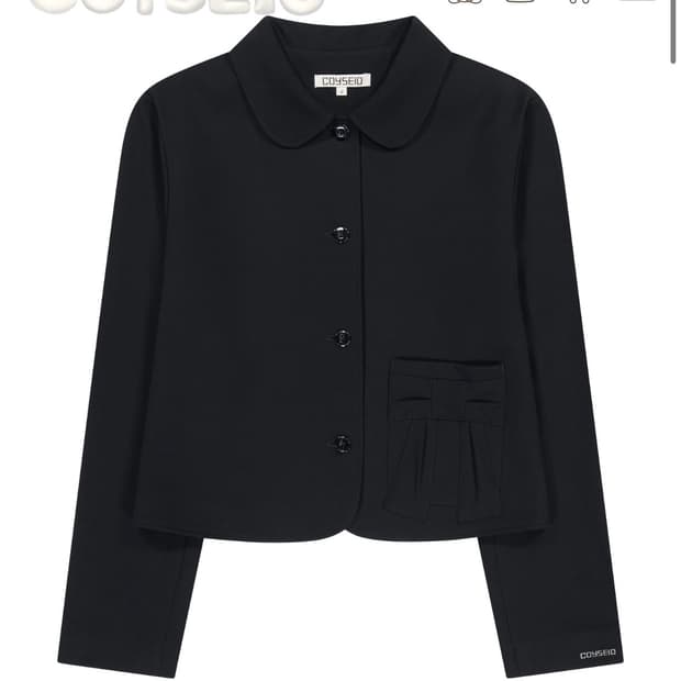 Coyseio 리본자켓 블랙