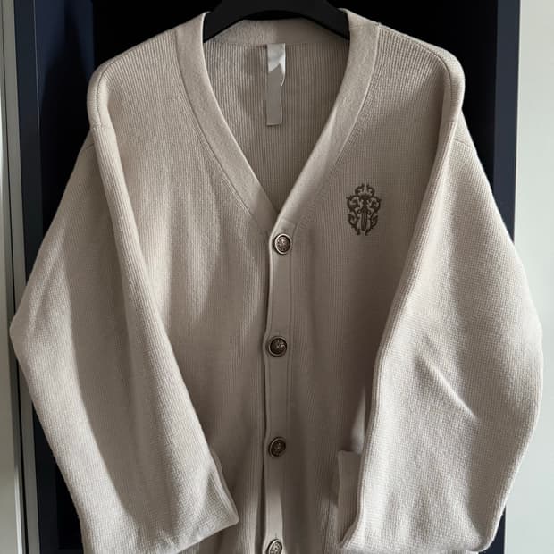 [L] 크롬하츠 바인대거 라이크라 송치 캐시미어 가디건