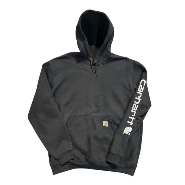 칼하트 블랙 기모 후드티 (L)
