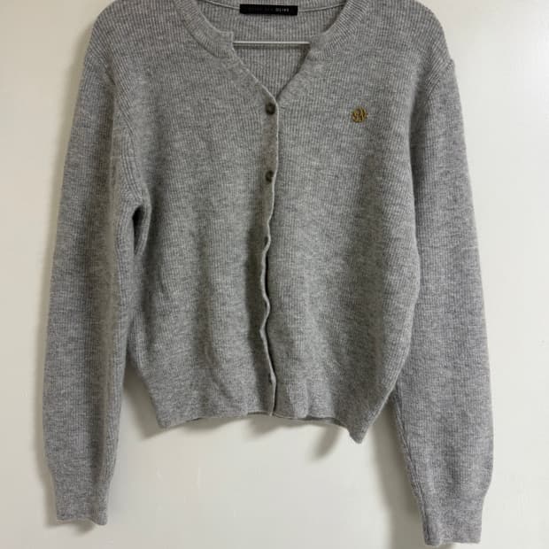 올리브데올리브 여우털 니트 가디건