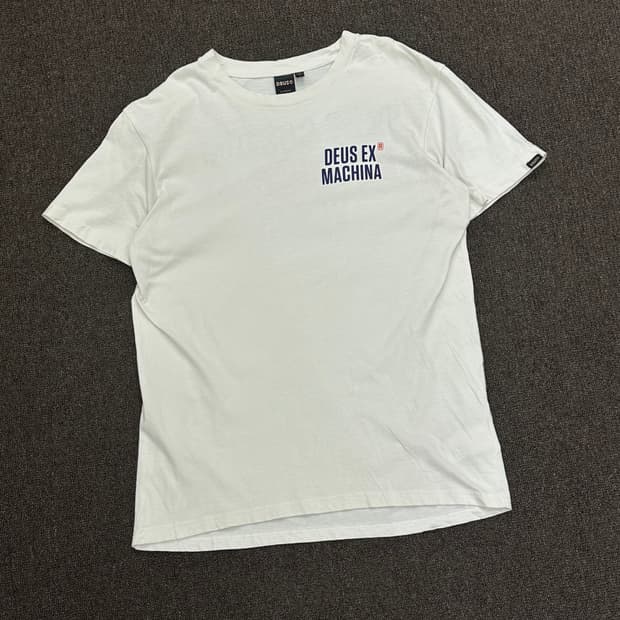 M)Deus vintage 백프린팅 파노라마 반팔 티셔츠