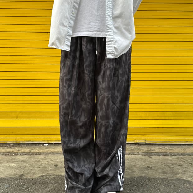 루즈핏 나염 삼선줄 커스텀 팬츠