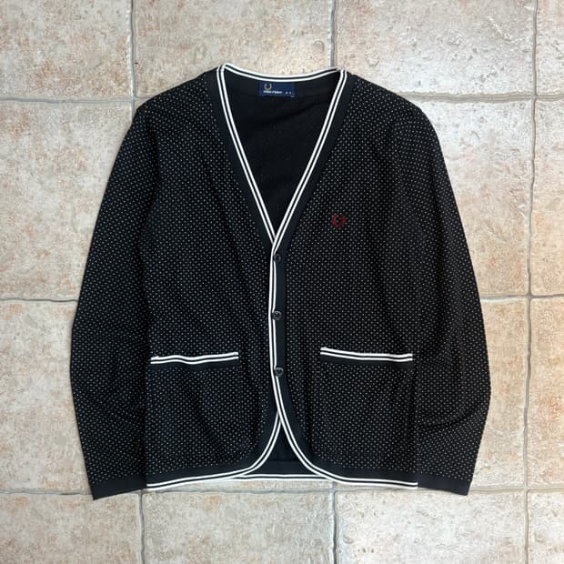 FredPerry dote pattern cardigan JP