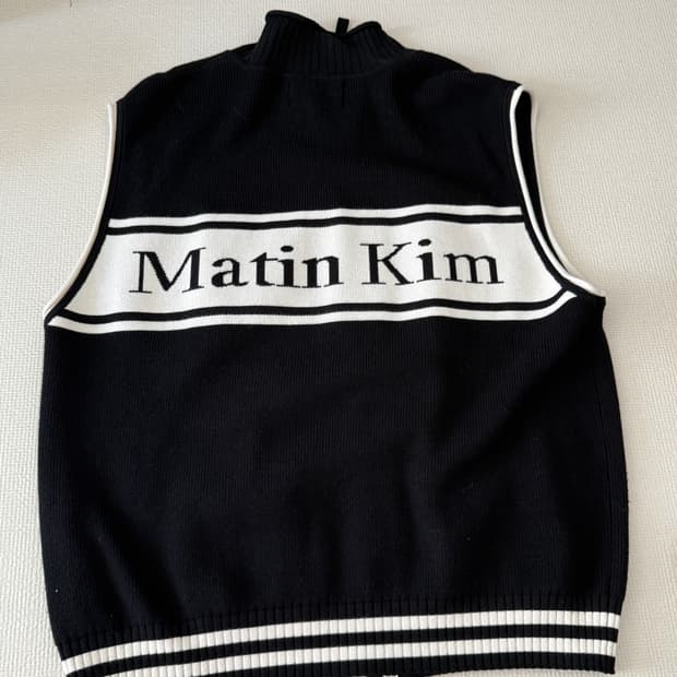 플리마켓🔥 마뗑킴 니트 조끼 블랙