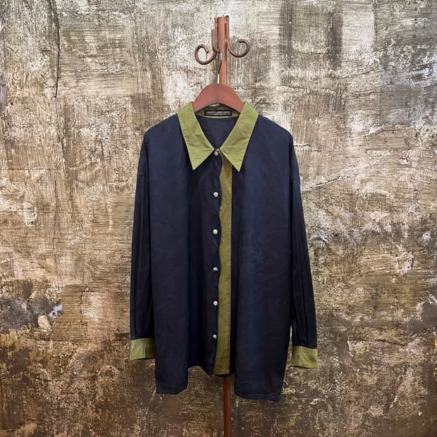 8~90s UMBERTO GINOCCHIETTI 실크 셔츠