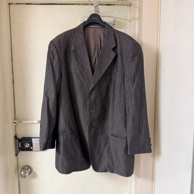 Collezioni 아르마니 꼴레지오니 코튼 리넨 블레이저