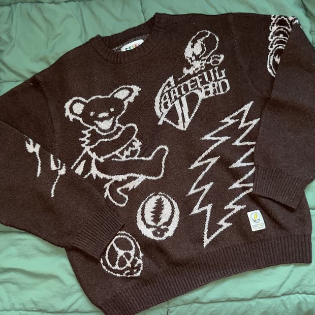 GD Iconography Knit Sweater Brown
