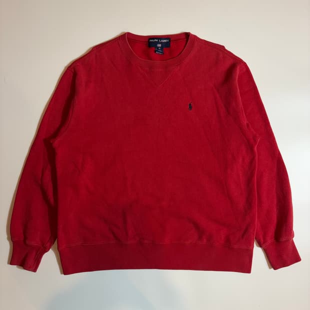 폴로 랄프로렌 레드 맨투맨