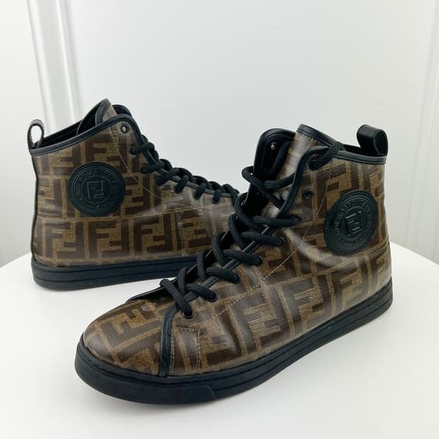 [단종/풀세트] FENDI 펜디 FF 로고 하이탑 스니커즈 230