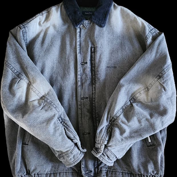 노티카 재팬 데님 블루종 블랙 팔아요