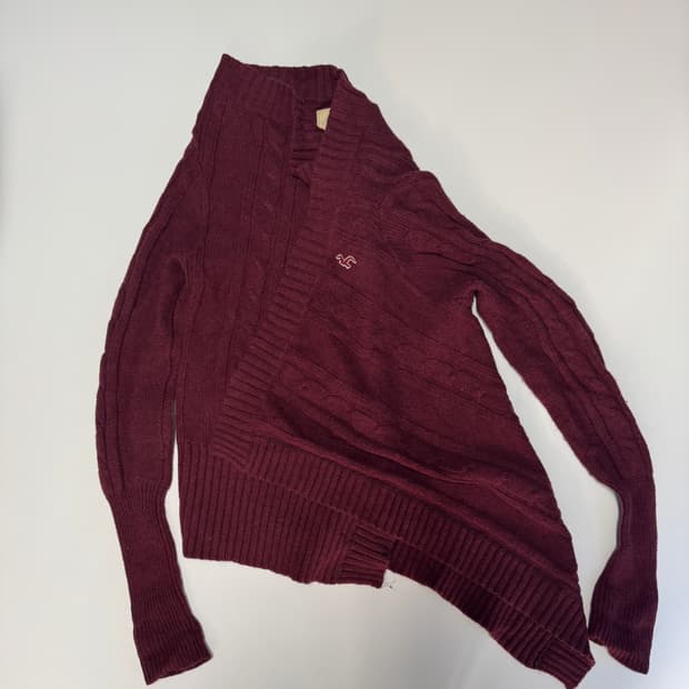 희귀!! 여성 홀리스터 노버튼 스웨터 가디건 S