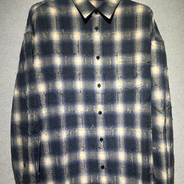 준지 그리드 니들셔츠48 새상품급