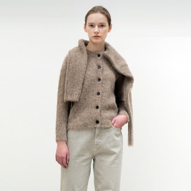 킨더살몬(KINDERSALMON) 알파카가디건 55