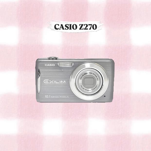 카시오 엑슬림 Z270 실버 빈티지디카