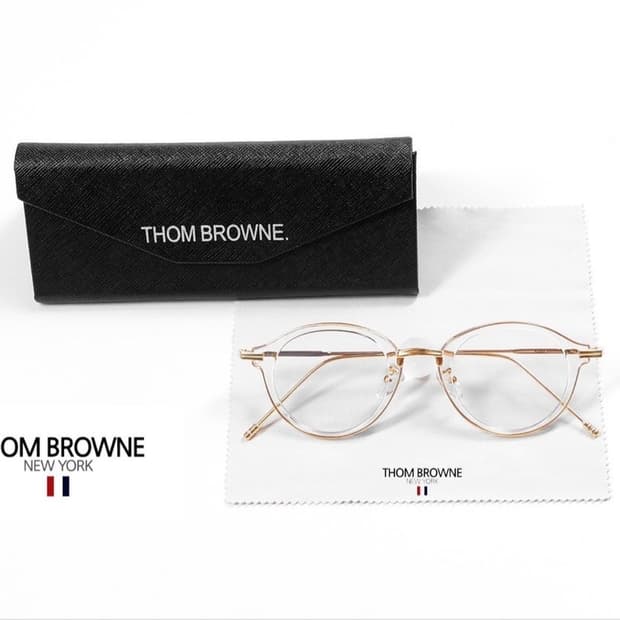 톰브라운 투명 뿔테 남녀공용 안경
