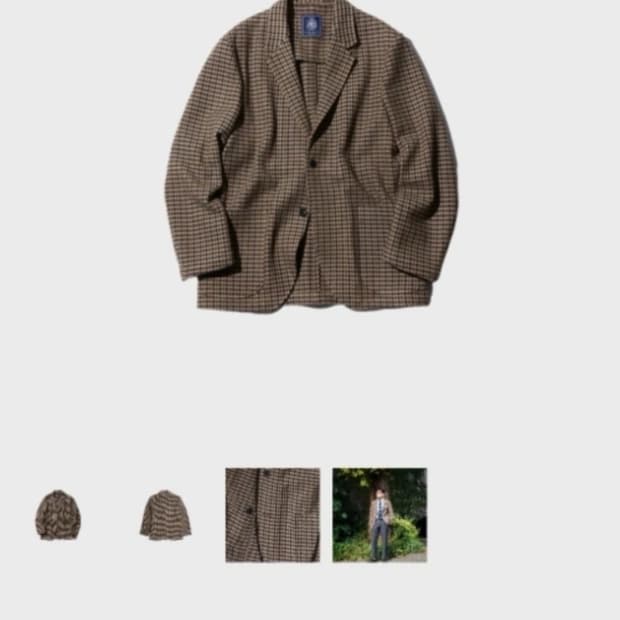 제이프레스 트위드 3b 소프트 자켓 42사이즈