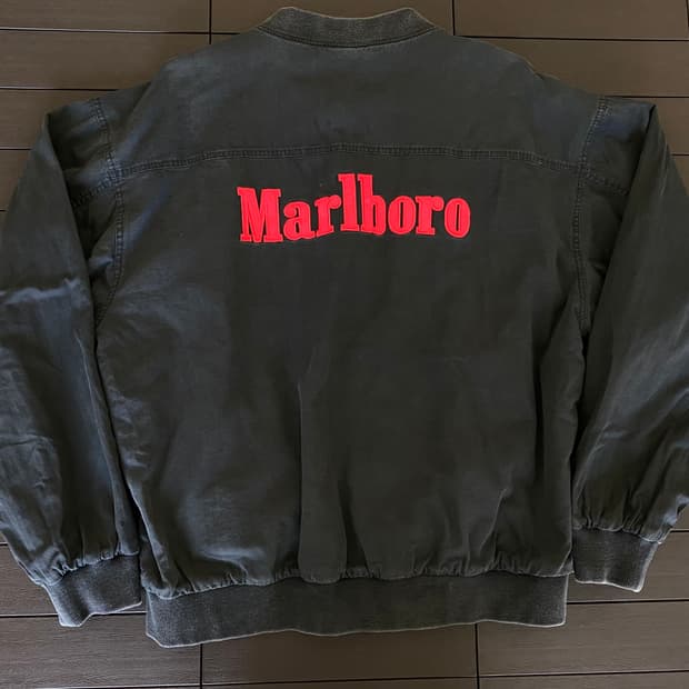 (XL) 90s 빈티지 말보로 리버시블 봄버 자켓