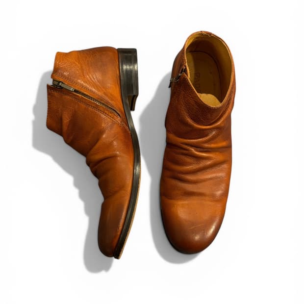 PADRONE Orange Brown Ankle Boots Size 41