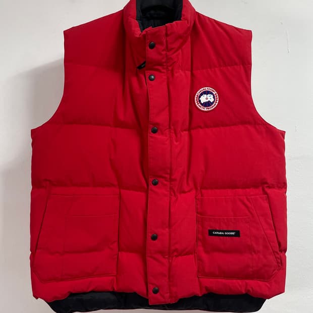 캐나다구스 레드 다운 조끼패딩 (on.451) 