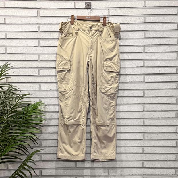 USA VINTAGE 유틸리티 워크 카고팬츠 플랩포켓 패널 디테일 베이지