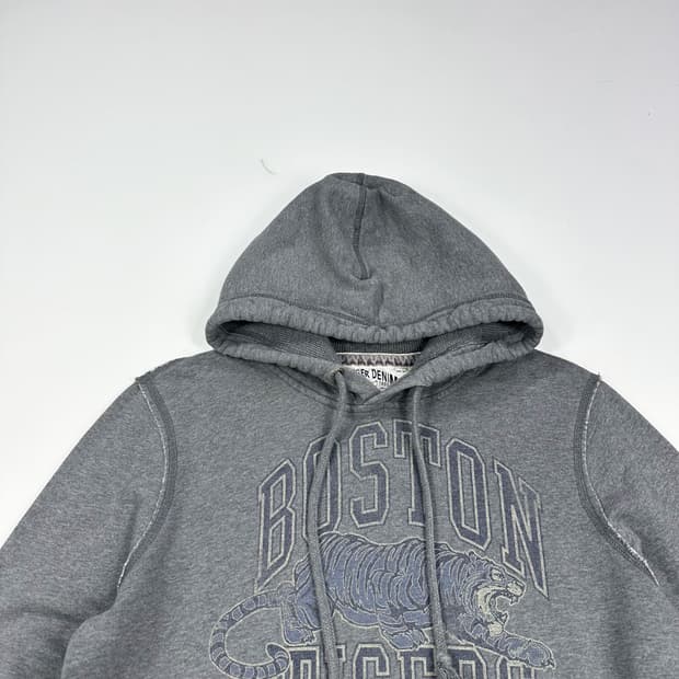 타미힐피거 플래그 타이거 차콜 후드티 (L)