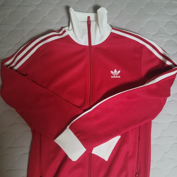 아디다스 아디컬러 클래식 베켄바우어 트랙탑 베러 스칼렛 화이트 - US