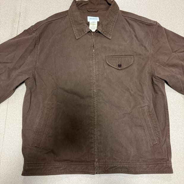 카키스 워시드 스윙 자켓 브라운, XL