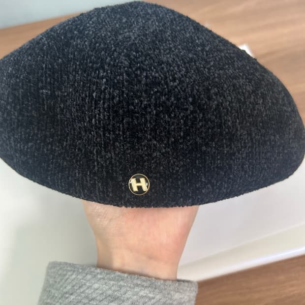 디스코 뱃지 베레모 블랙