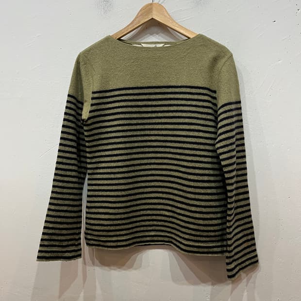 45rpm 스트라이프 울 니트 우먼즈Made in JAPAN