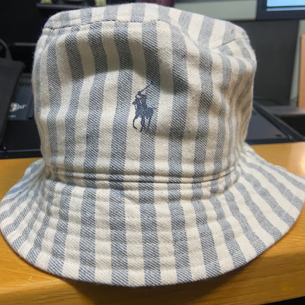 폴로 랄프 로렌 BUCKET HAT STRIPE BLUE X/XL