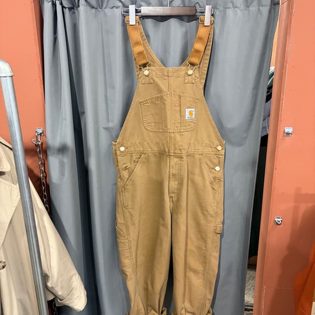 칼하트 wip 오버롤 멜빵데님