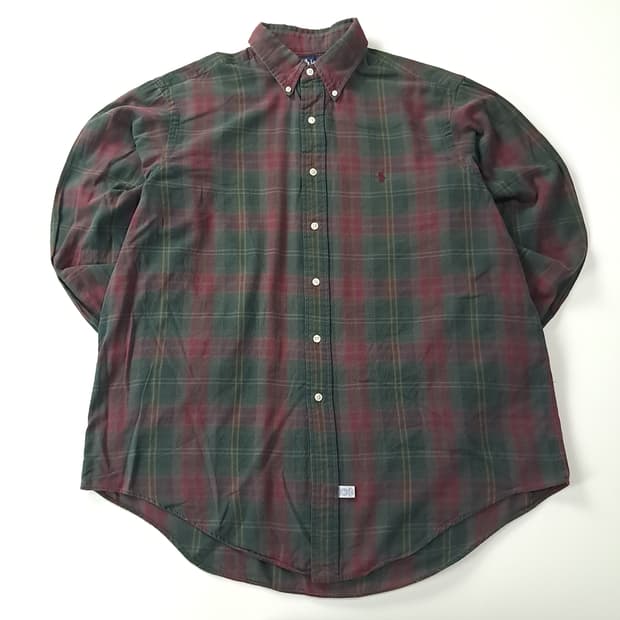CK783 XL 폴로 90s 싱가포르판 클래식 타탄체크 셔츠 남방