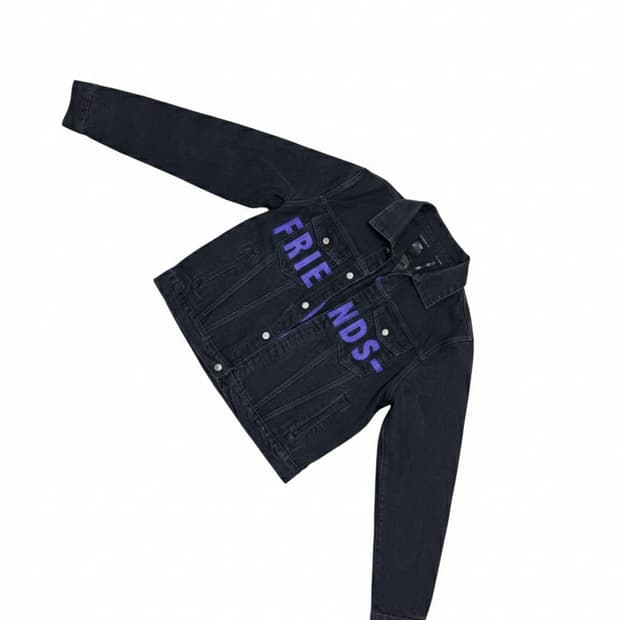 브이론 프렌즈 퍼플 데님 자켓