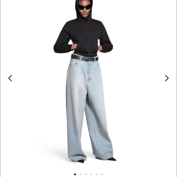 발렌시아가 가드로브 배기 데님팬츠 M