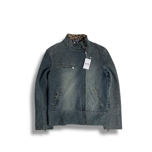 Spiral 언밸런스 데님 자켓
