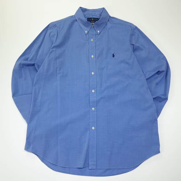 CL527 XL 폴로 코튼 스트레치 블루 셔츠 남방