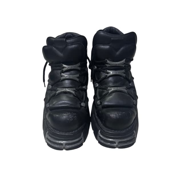 Newrock 메탈릭 하이탑 부츠 43.5