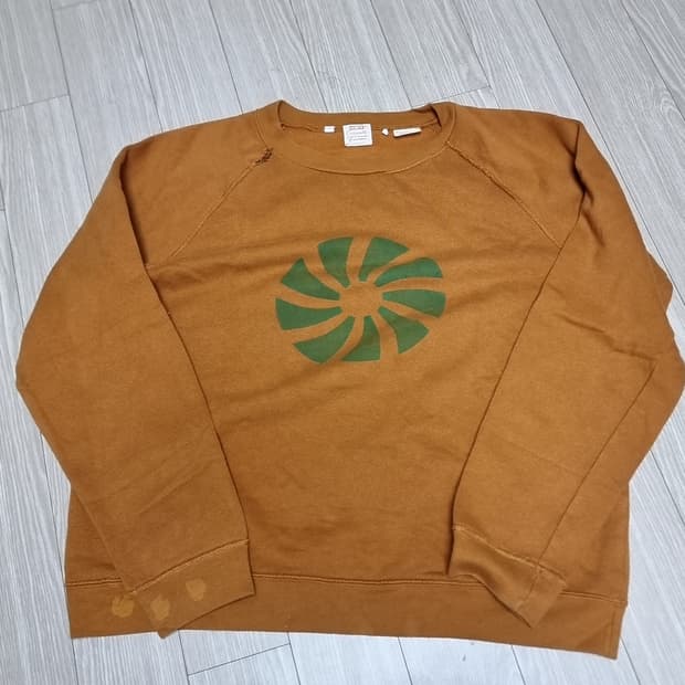 리바이스 LVC 브라운 프린팅 맨투맨 티셔츠(L)