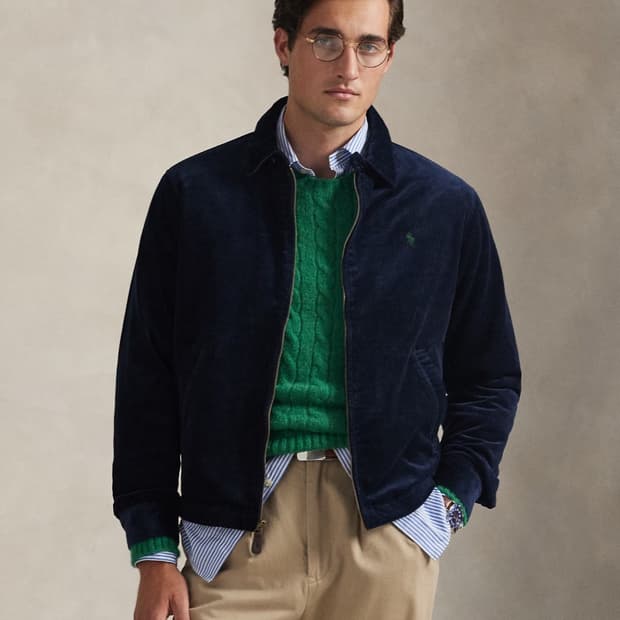 (새상품) 폴로 윈튼 코듀로이 블루종 자켓 네이비 M